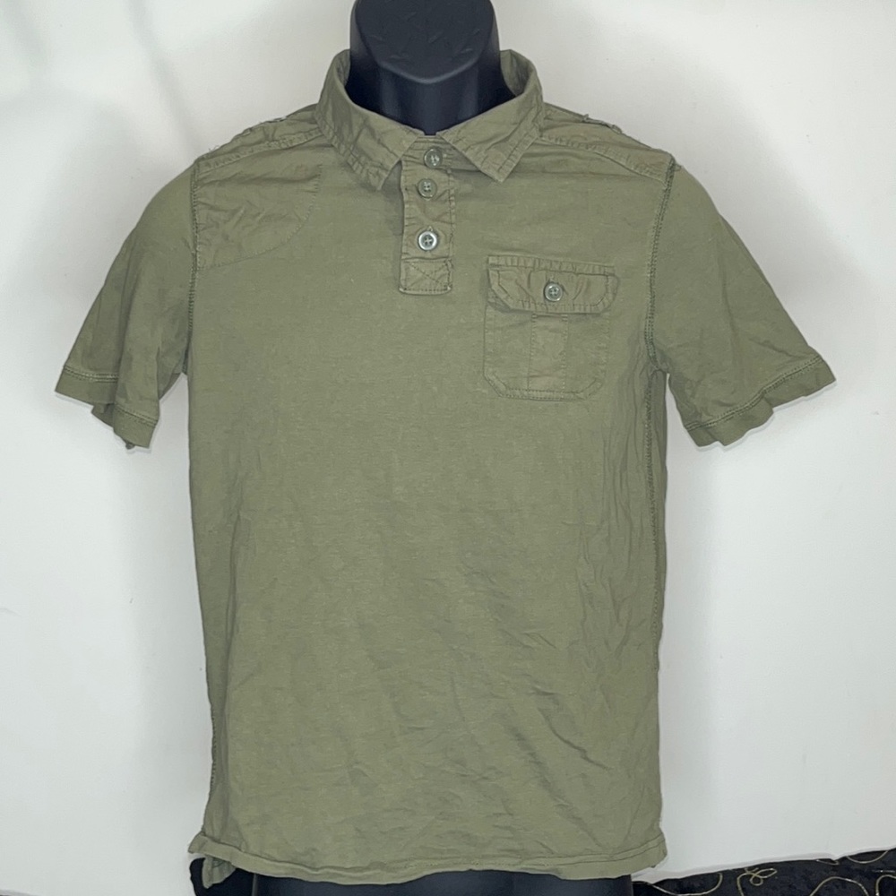 Arizona Jeans Green Dress Shirt
